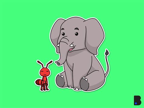 Elephant Ant Illustration by Blueasarisandi on Dribbble