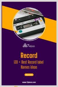 Record label Names ideas - Tiplance