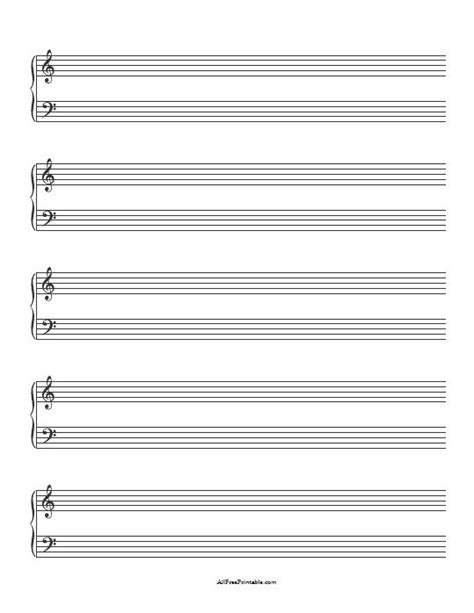 Print Piano Sheet Music 1 – Free Printable