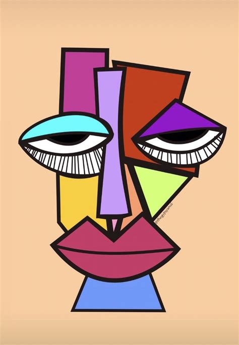 Bold and Beautiful Abstract Face Art