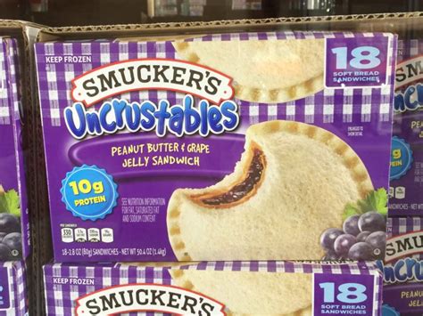 Smuckers Uncrustables Peanut Butter & Grape 18/2.8 Oz Count Box – CostcoChaser