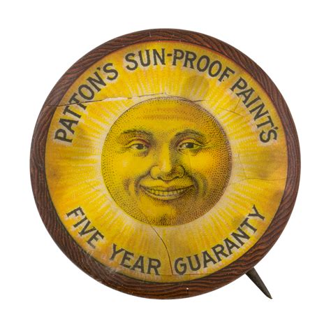 Patton's Sun Proof Paints | Busy Beaver Button Museum