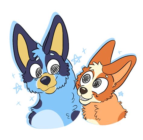 Bluey and Bingo by HoodedTrash on DeviantArt