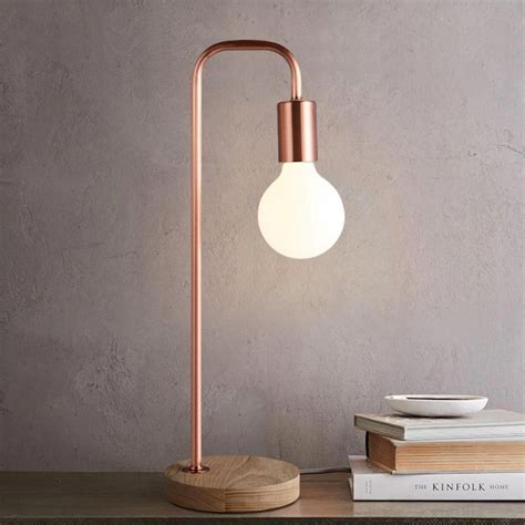 Modern Rose Gold Desk Lamp - Dress My Desk #Lamps | Gold desk lamps, Desk lamp, Modern lamp