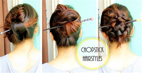 diy chopstick hairstyles// summer updo | Chopstick hairstyles, Hair styles, Chopstick hair