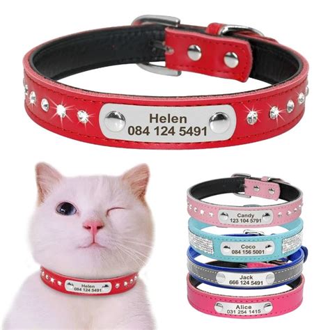 Personalized Embroidered Cat Collars at Jeremy Stewart blog