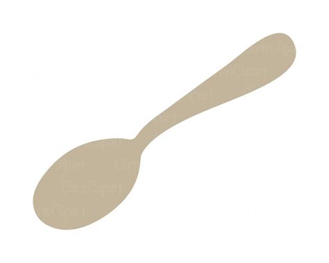 SPOON SVG Spoon Silhouette Spoon Clipart Cricut Spoon - Etsy