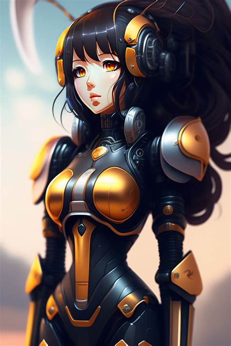 Lexica - Mechanical fictional robot anime art full body