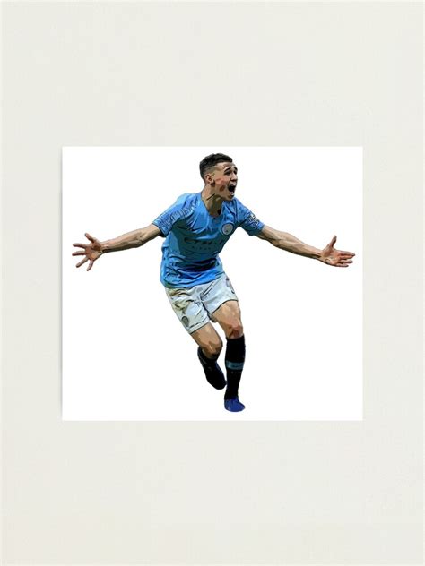 "Phil Foden Celebration" Photographic Print by bigredfro | Redbubble