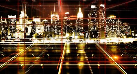 Abstract Night City Backdrop Stock Image - Image of cityscape, busy ...