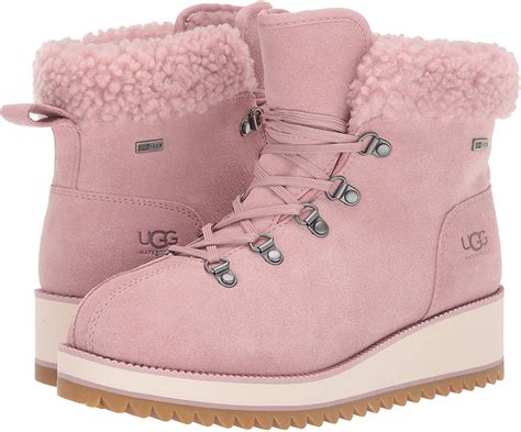 UGG Women's Birch Lace-up Shearling Snow Boot, Pink Crystal, Size 8.0 | eBay