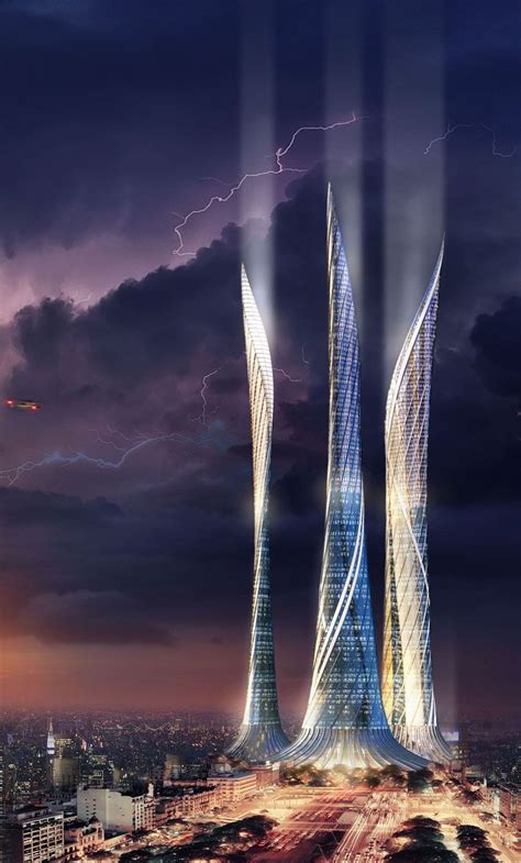 Bionic towers Concept by Roman Kravchenko. #Minsk #Belarus | Futuristic ...