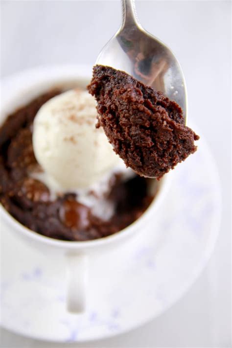 1 Minute Microwave Mug Brownie Recipe (w/ Video) - Bigger Bolder Baking