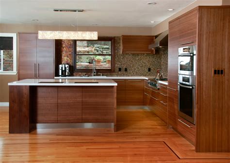 Flat panel kitchen cabinet by Berkeley Mills Kitchen