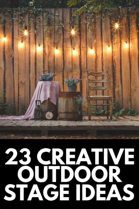 23 Outdoor Stage Ideas for Yard Entertainment 2023: Own The Yard | Outdoor stage, Outdoor music ...