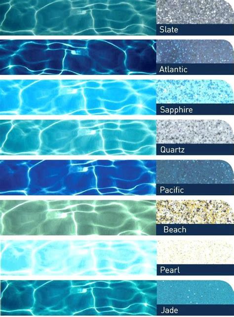 Pool Plaster Colors Chart – Warehouse of Ideas