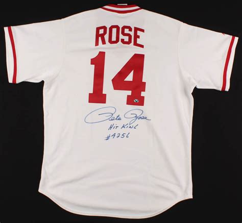 Pete Rose Signed Reds Jersey With Extended Inscription (Radtke COA) | Pristine Auction