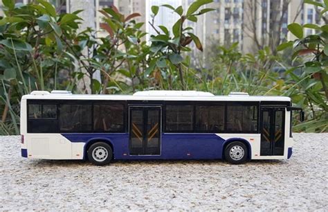 Diecast Higer City Bus Model 1:42 Scale White-Blue [VB3A641]