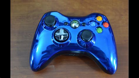 Blue Chrome Xbox 360 Controller