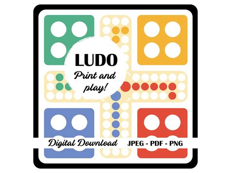 Ludo Board Game Template - Etsy