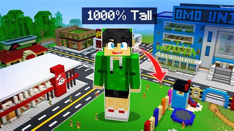 Esoni Got 1000% TALL in Minecraft OMOCITY (Tagalog) - Minecraft videos