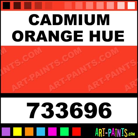 Cadmium Orange Hue Artist Acrylic Paints - 733696 - Cadmium Orange Hue ...