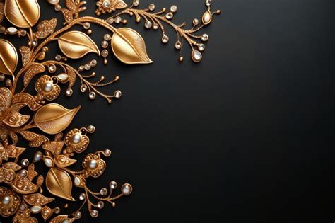 Premium AI Image | Gold jewelry diwali background