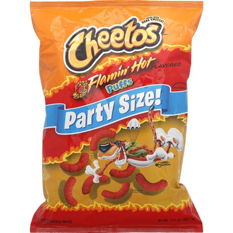 Cheetos Flavored Snacks, Cheese, Flamin' Hot, Puffs, Party Size ...