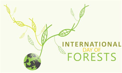 International Day of Forests. Holiday concept. Template for background, banner, card, poster ...