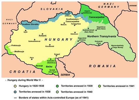 Hungary in 1941 with territories annexed in 1938-1941 - Second Vienna Award - Wikipedia ...