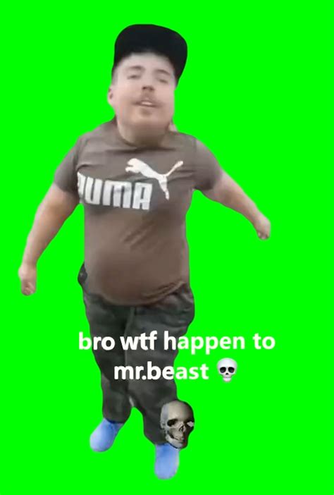 bro wtf happen to MrBeast 💀 (Green Screen) – CreatorSet