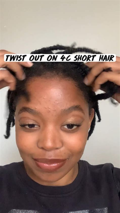 Twist out on 4c short hair – Artofit