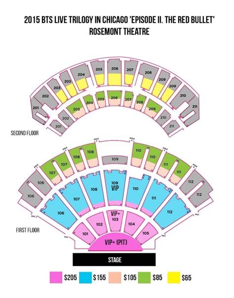 The Most Amazing in addition to Beautiful rosemont theater seating chart | Seating charts, Chart ...