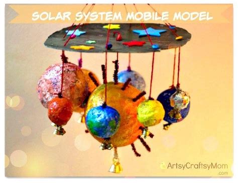 How to make a Solar System Mobile Model | Solar system mobile, Mobile ...