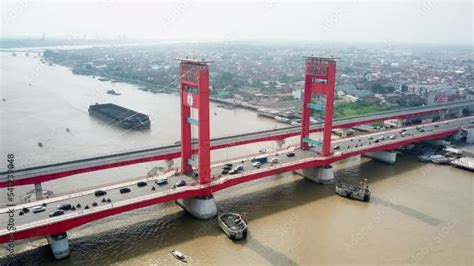 activity on the ampera bridge Stock Video | Adobe Stock