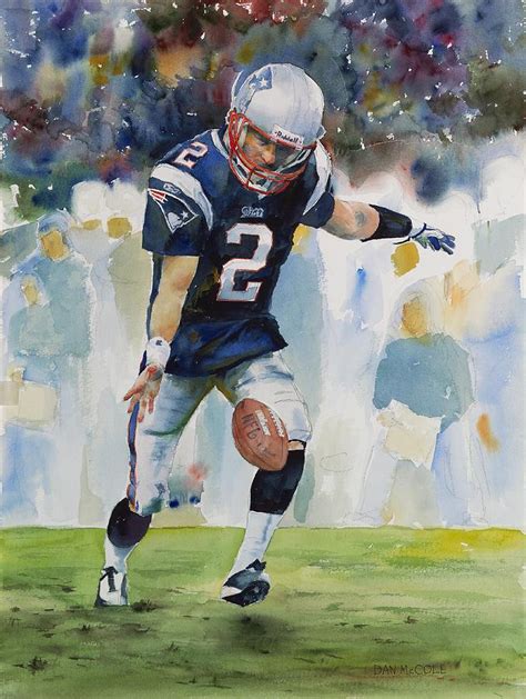 The Drop Kick, Doug Flutie Painting by Dan McCole - Pixels