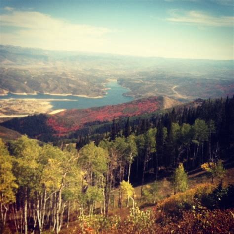 Deer Valley is starting to look very colorful... a view from the Silver Lake hiking trail on 9 ...