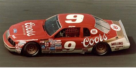 Bill Elliott and his #9 Coors thunderbird | Nascar race cars, Nascar ...