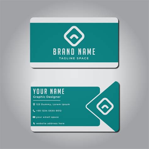 Premium Vector | Minimalist business card template