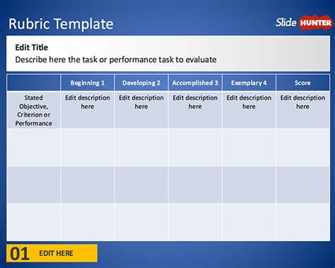 Free Free Rubric Template for PowerPoint - Free PowerPoint Templates - SlideHunter.com