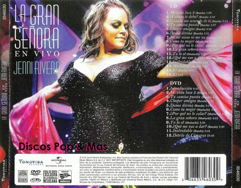 Discos Pop & Mas: Jenni Rivera - La Gran Señora en Vivo