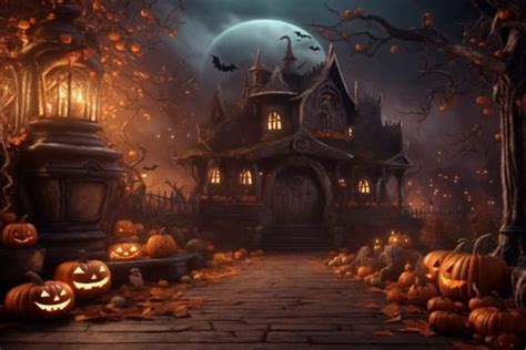 Gothic Halloween Wallpaper Graphic by mimishop · Creative Fabrica