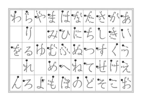 Hiragana Printable Flashcards - Printable Word Searches