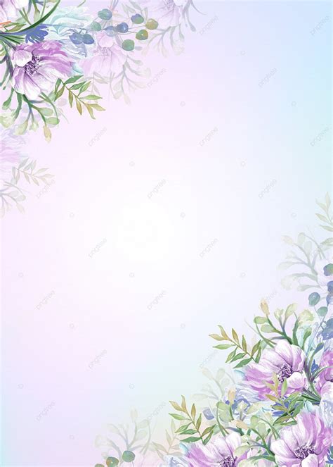 Floral Border Watercolor Word Background Wallpaper Image For Free ...