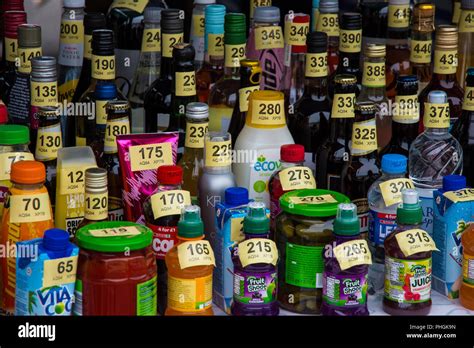 Tombola prizes at Village Fete Stock Photo - Alamy