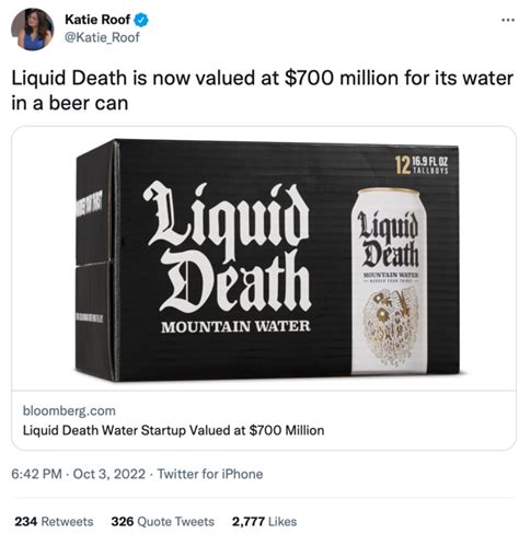 Water In A Beer Can | Liquid Death | Know Your Meme