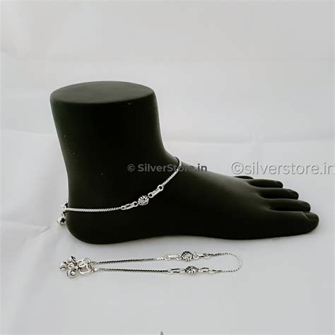 Silver Payal / Silver Anklets - 925 Silver – SilverStore.in