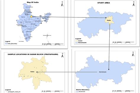 Location map of Pratapgarh district in Uttar Pradesh | Download ...