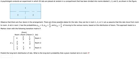 Solved A psychologist conducts an experiment in which 20 | Chegg.com