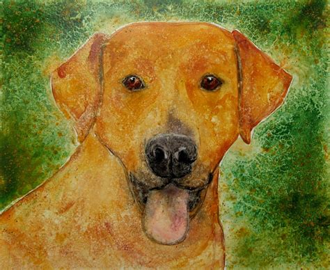 "Yellow Dog" by Pet Art Melinda | Animal art, Art, Painting